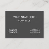 アフリカのガチョウを泳ぐために水を探しているガチョウ 名刺 (裏面)