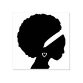 アフリカのガールアートスタンプ ラバースタンプ (インプリント)