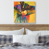 アフリカのキャンバスアート（エヨダンサー） キャンバスプリント (インサイチュ (寝室))