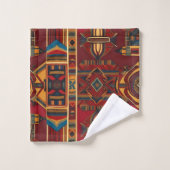 アフリカのキャンバス バスタオルセット (ウォッシュタオル)