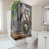 アフリカのキリン シャワーカーテン (インサイチュ)