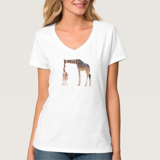 アフリカのキリン Tシャツ (正面)