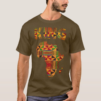 アフリカのキングデザインチェントクロス アフリカ ガーナ おしゃれ Tシャツ