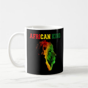 アフリカのキング黒人歴史月獅子アフリカ国旗 コーヒーマグカップ