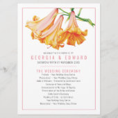 アフリカのクイーンユリのオレンジ色結婚の水色 プログラム (正面)