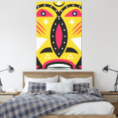 アフリカのクバ族 キャンバスプリント (インサイチュ (寝室))