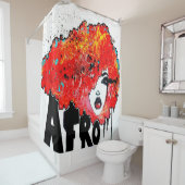 アフリカのクラッシュ シャワーカーテン (インサイチュ)