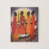 アフリカのクリスマスの出生場面 ジグソーパズル (縦)