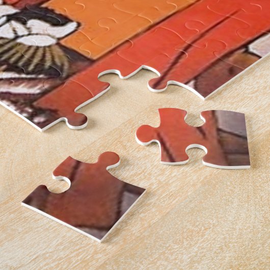 アフリカのクリスマスの出生場面 ジグソーパズル (側面)