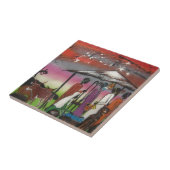 アフリカのクリスマスの出生場面 タイル (側面)