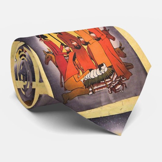 アフリカのクリスマスの出生場面 ネクタイ (ロール)