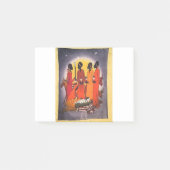 アフリカのクリスマスの出生場面 ポストイット (正面)