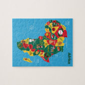 アフリカのクリスマスの地図 ジグソーパズル (横)