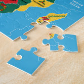 アフリカのクリスマスの地図 ジグソーパズル (側面)