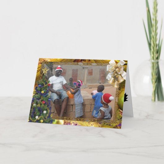 アフリカのクリスマスカード シーズンカード (正面)