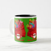 アフリカのクリスマスマグカップ ツートーンマグカップ (正面左)