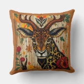 アフリカのクワンザ族の変装した野生動物 クッション (裏面)