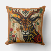 アフリカのクワンザ族の変装した野生動物 クッション (正面)