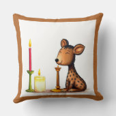 アフリカのクワンザ族の変装した野生動物 クッション (裏面)