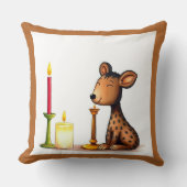 アフリカのクワンザ族の変装した野生動物 クッション (正面)