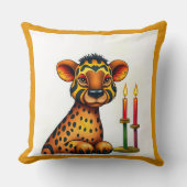 アフリカのクワンザ族の変装した野生動物 クッション (正面)