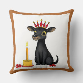 アフリカのクワンザ族の変装した野生動物 クッション