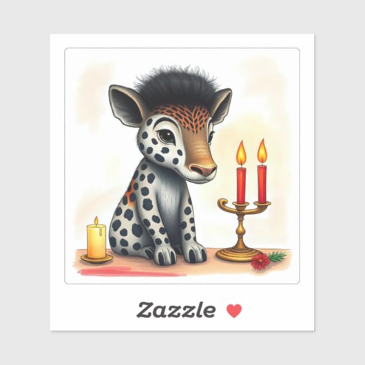 アフリカのクワンザ族の野生動物が変装 シール (シート)