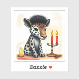 アフリカのクワンザ族の野生動物が変装 シール