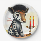 アフリカのクワンザ族の野生動物が変装 ペーパープレート (正面)