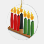 アフリカのクワンザ セラミックオーナメント (左)