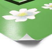 アフリカのグレートレイクの旅の芸術、ヴィクトリア湖の地図 フォトプリント            (角)