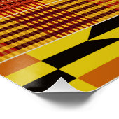 アフリカのケンテの儀式パターン ポスター (コーナー)