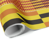 アフリカのケンテ模様の儀式用繊維 ラッピングペーパー (ロールコーナー)