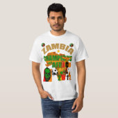 アフリカのコップの勝者2012年のザンビアのチャンピオン Tシャツ (正面フル)