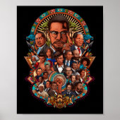 アフリカのコラージュを担う黒人史の感動的指導者 ポスター (正面)