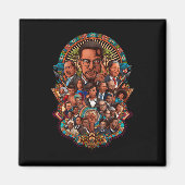 アフリカのコラージュを担う黒人史の感動的指導者 マグネット (正面)