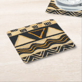 アフリカのコースター スクエアペーパーコースター (アングル)