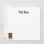 アフリカのサバンナに生息する野生動物の夕日 (裏面)