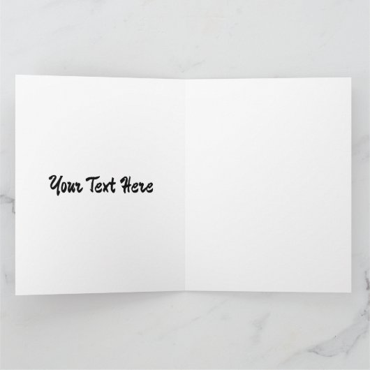 アフリカのサバンナに生息する野生動物の夕日 カード (内部)