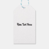 アフリカのサバンナに生息する野生動物の夕日 ギフトタグ (裏面)