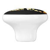 アフリカのサバンナに生息する野生動物の夕日 セラミックノブ (側面)