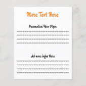 アフリカのサバンナに生息する野生動物の夕日 チラシ (裏面)