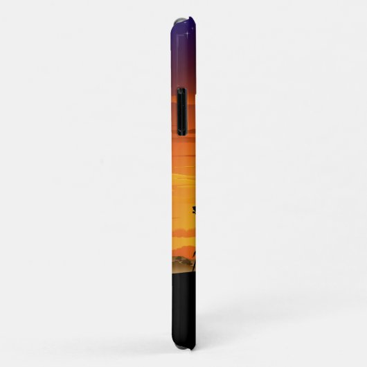 アフリカのサバンナに生息する野生動物の夕日 Case-Mate iPhoneケース (裏面/右)