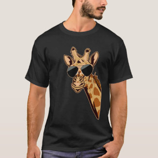 アフリカのサバンナ動物園の飼育係のキリン Tシャツ
