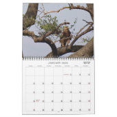 アフリカのサファリで カレンダー (1月 2026)