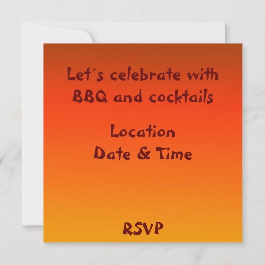 アフリカのサファリのシルエットのパーティの招待状 招待状 (裏面)