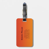 アフリカのサファリのシルエット-荷物のラベル ラゲッジタグ (裏面縦)