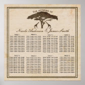 アフリカのサファリのジャフラフとツリー結婚の座席 ポスター (正面)