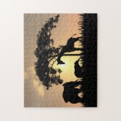 アフリカのサファリのパズル ジグソーパズル (縦)