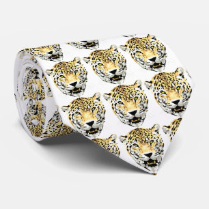 アフリカのサファリのヒョウ ネクタイ